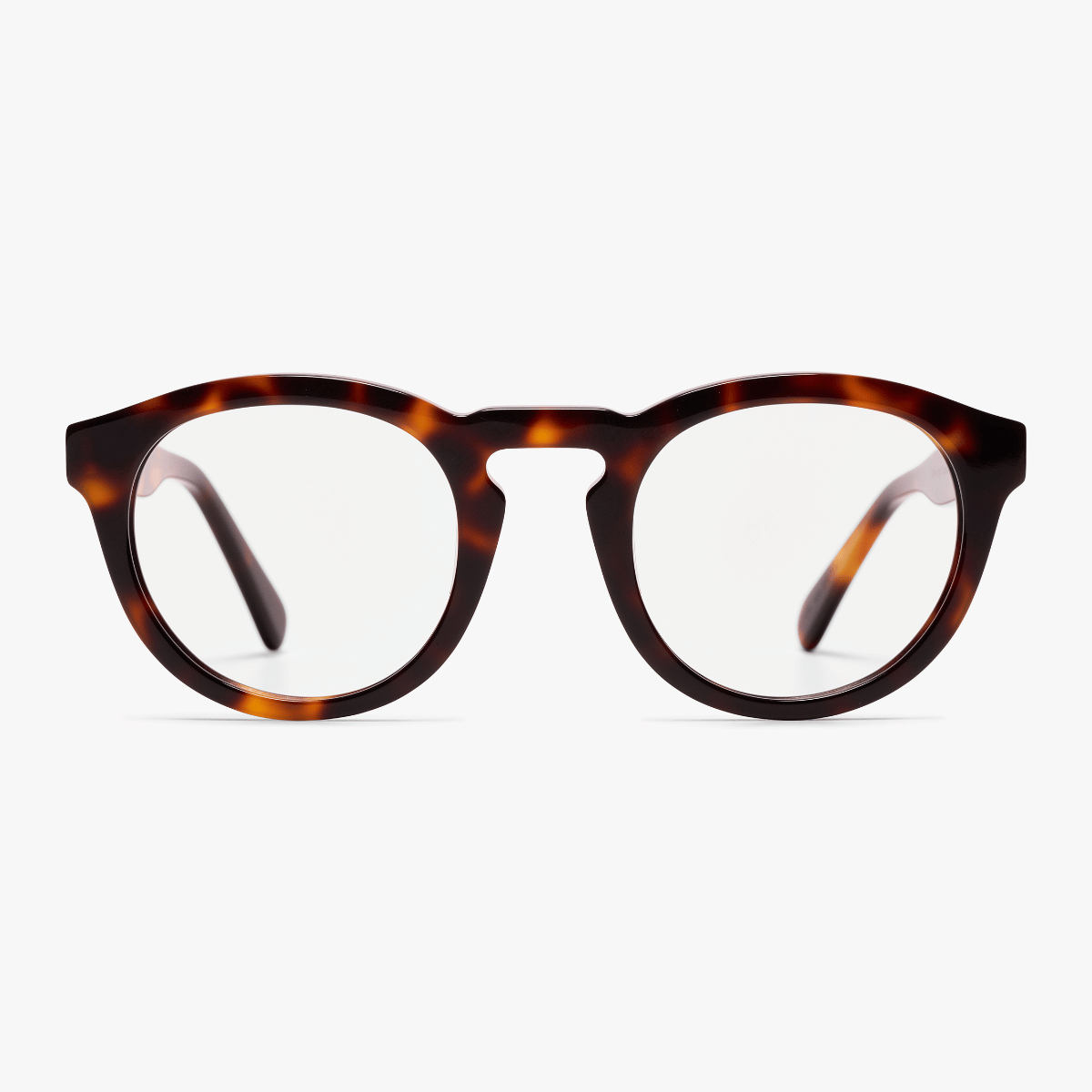 Luxreaders stylish Women's Gråsten Light Turtle Reading glasses. Made from Bio-acetate in a Round shape.