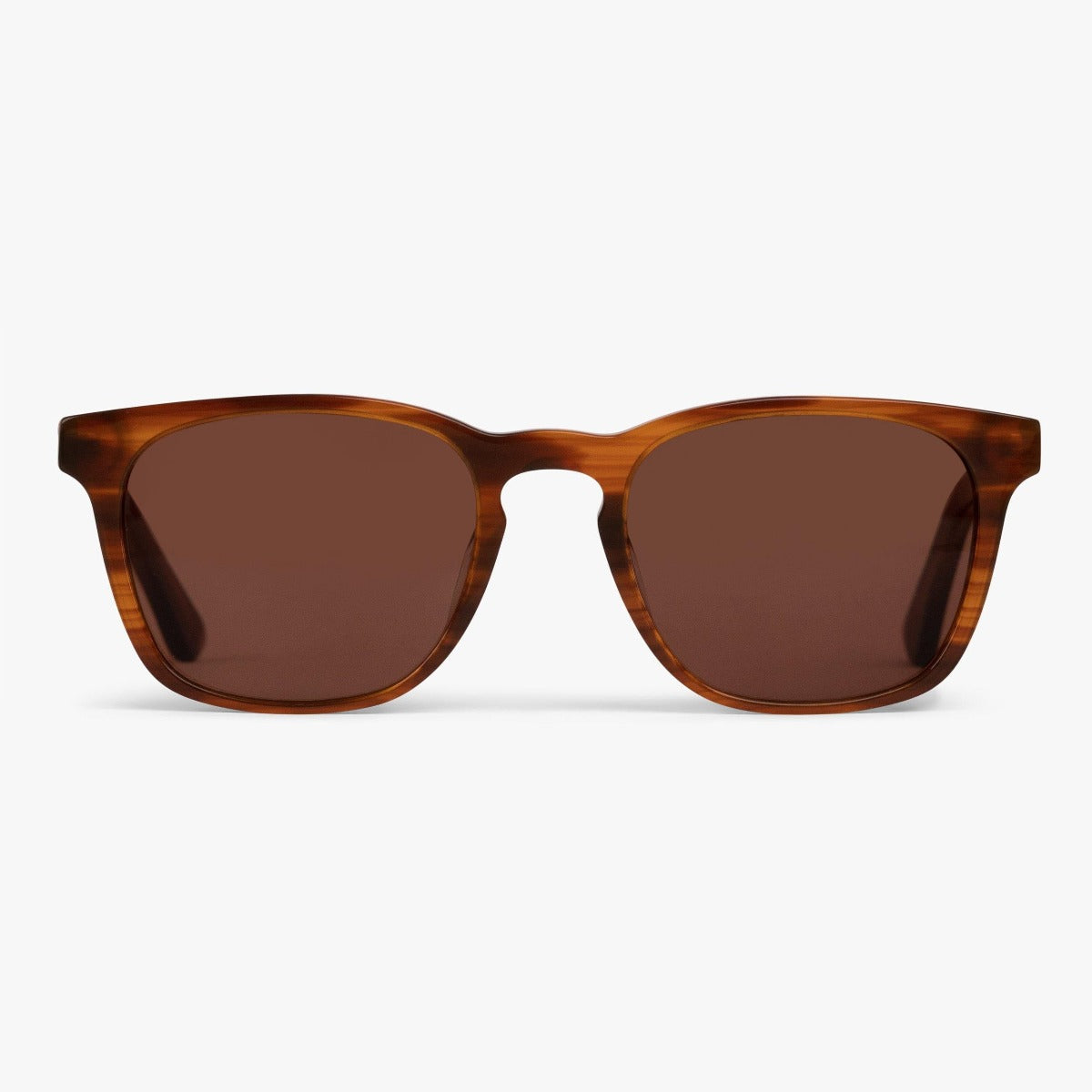 Bornholm Shiny Walnut sunglasses with brown frames and lenses
