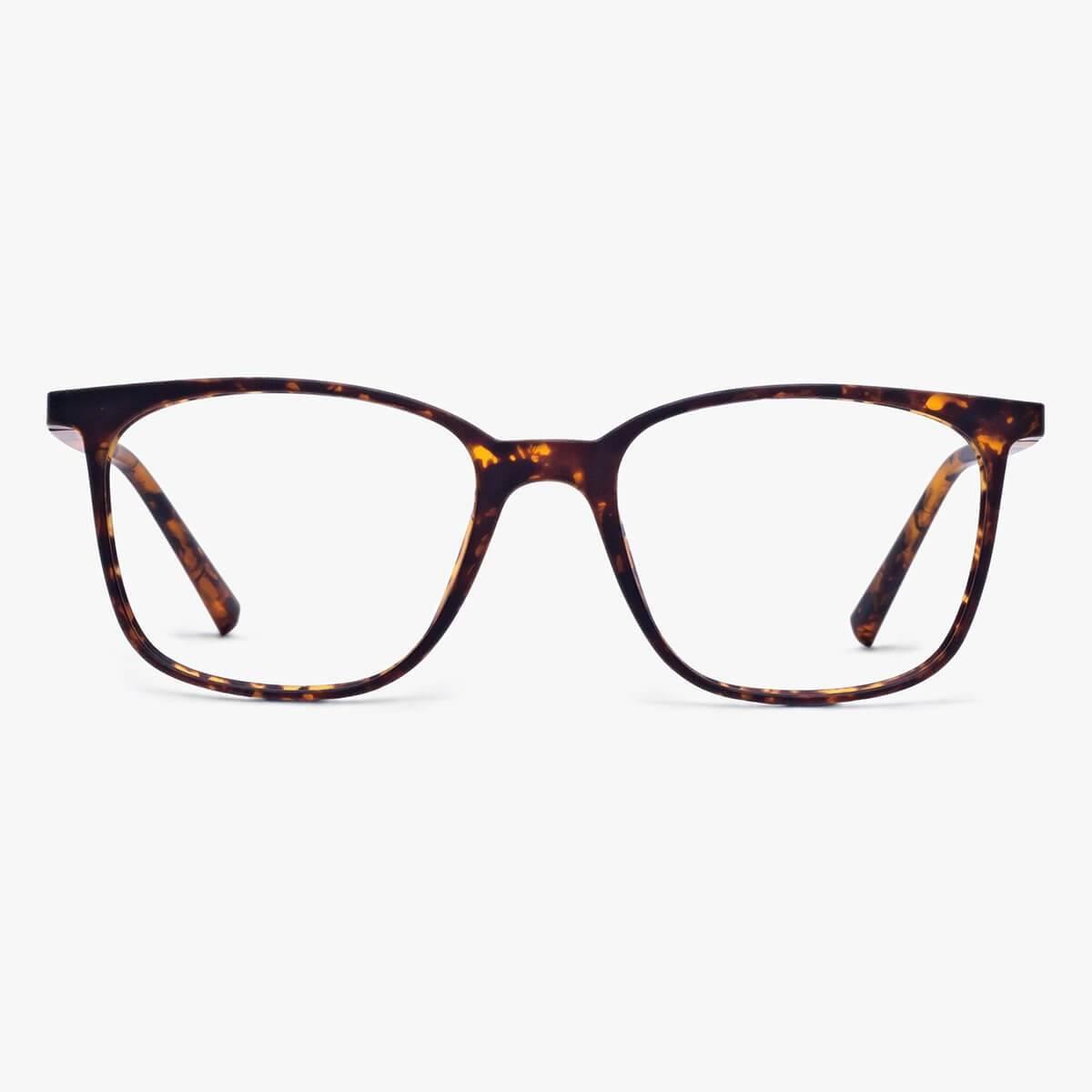 Luxreaders stylish Men's Fyn Turtle Blue light glasses. Made from Rubber in a Square shape.