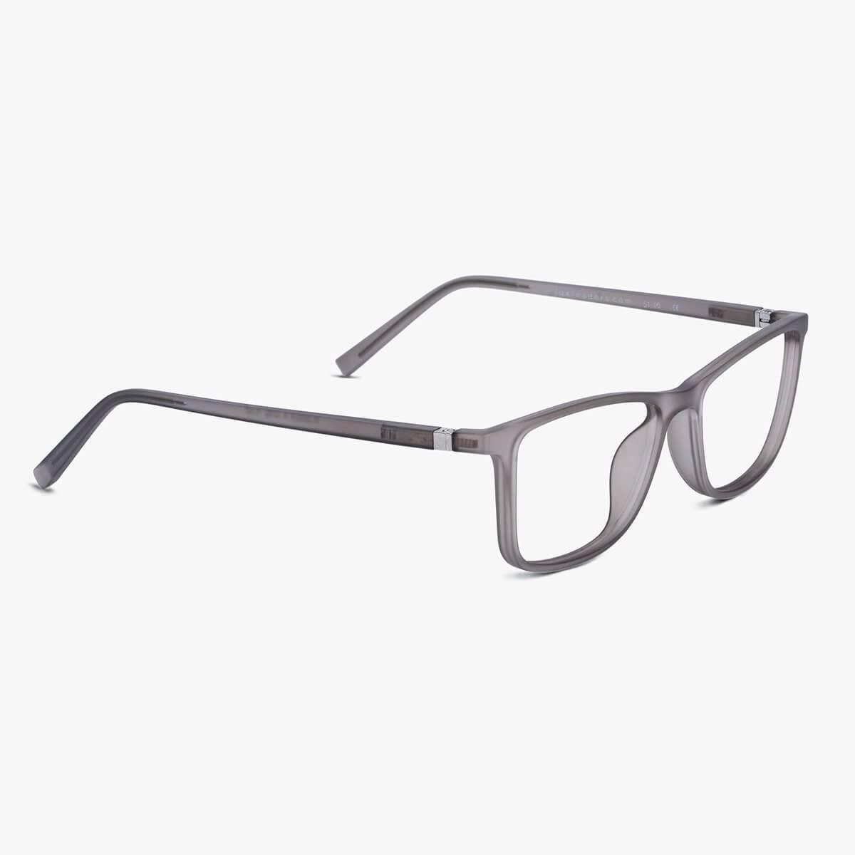 Luxreaders stylish Women's Skagen Grey Reading glasses. Made from Rubber in a Rectangle shape.