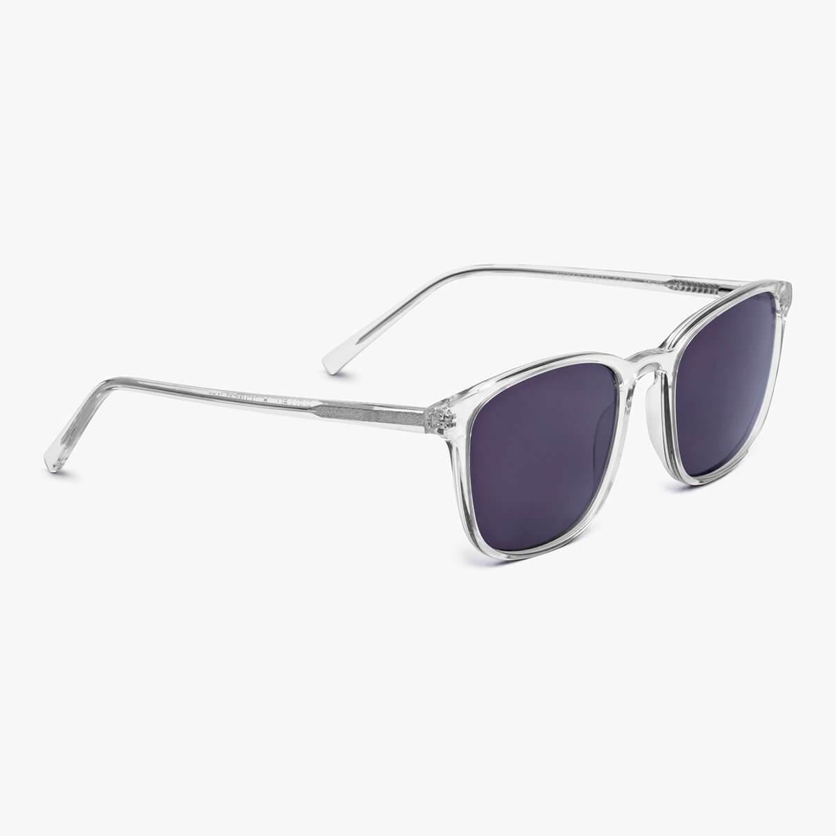 Luxreaders stylish Women's Ebeltoft Crystal White Sunglasses. Made from Acetate in a Square shape.