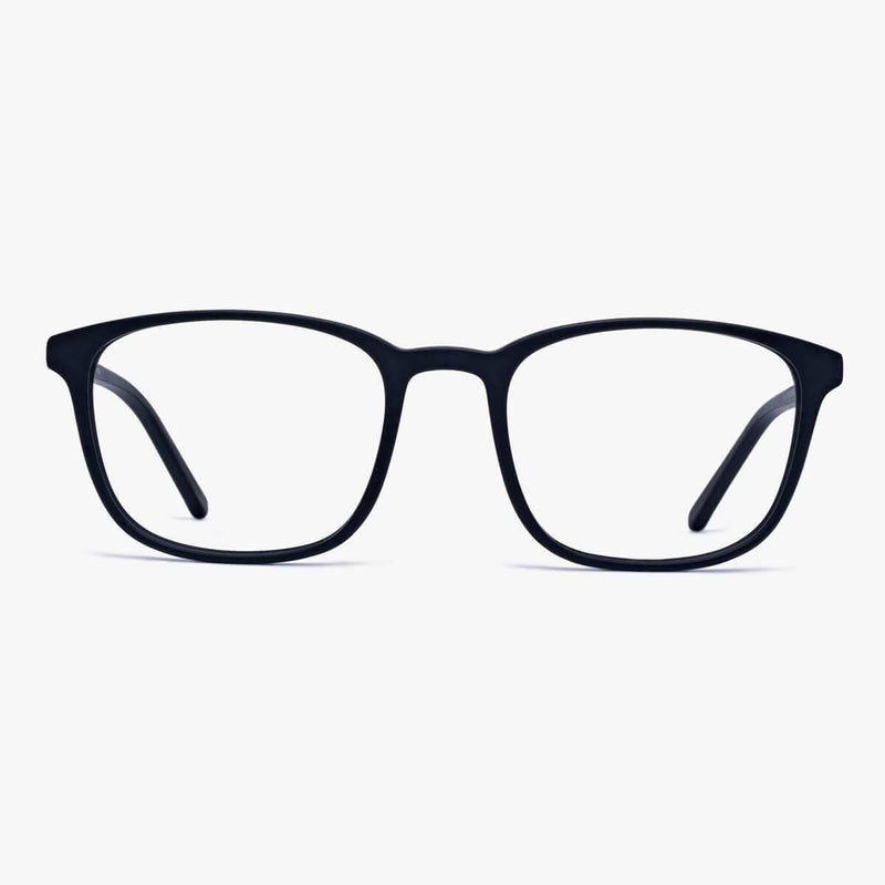 Ebeltoft Black square reading glasses with black frame