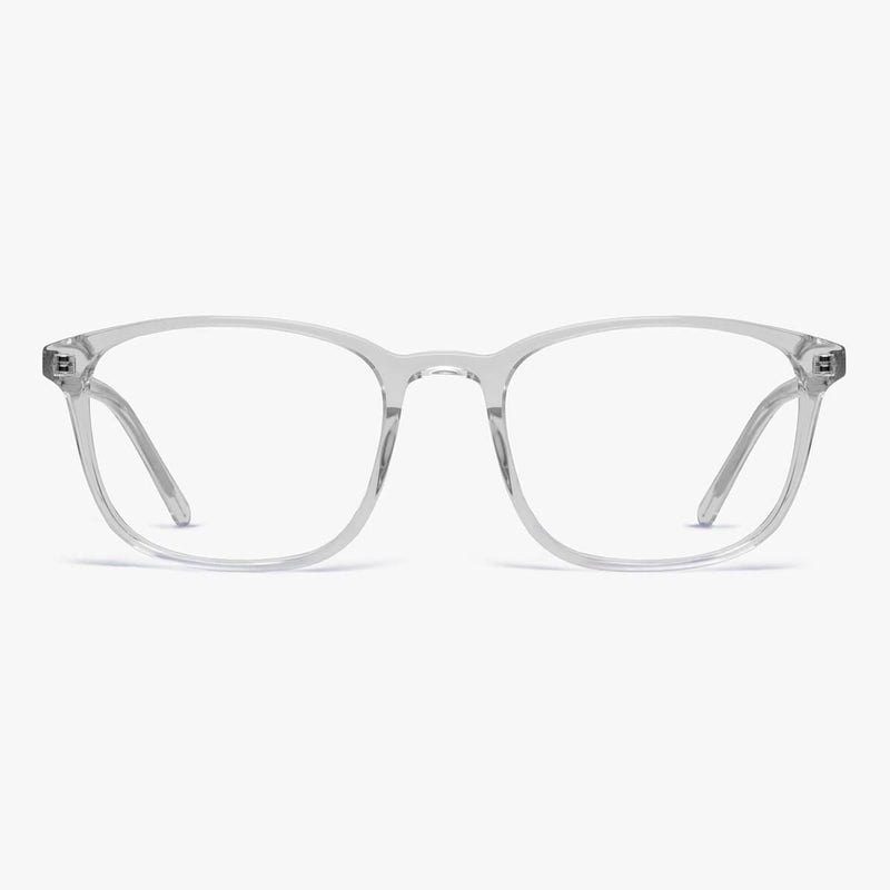 Ebeltoft Crystal White rectangular clear reading glasses