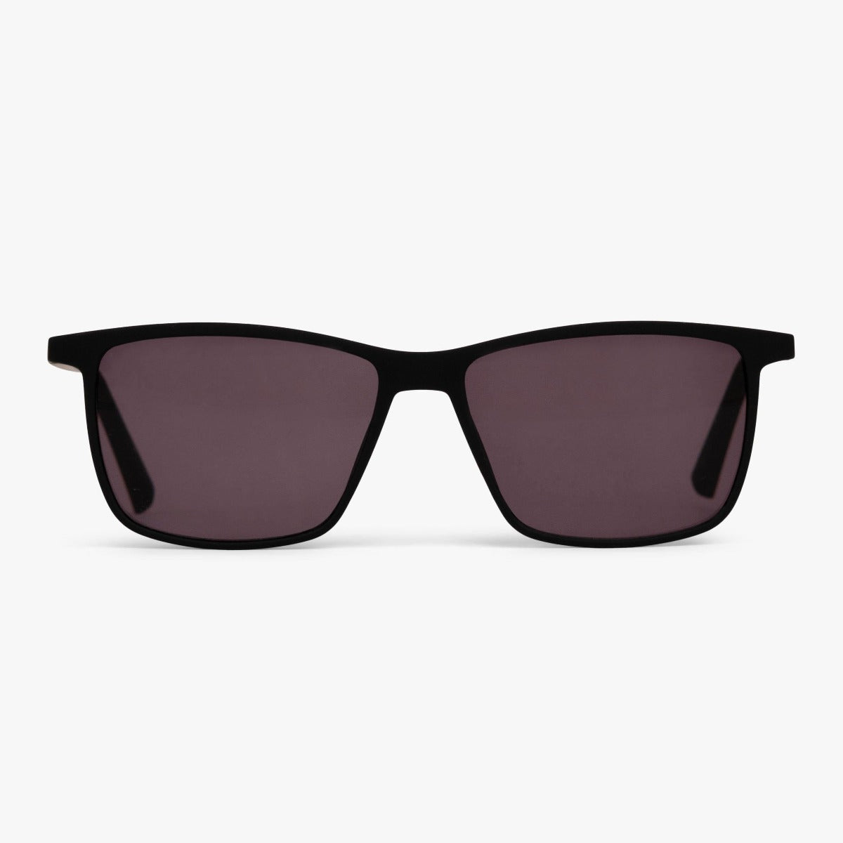 København Black sunglasses with rectangular black frame and dark lenses
