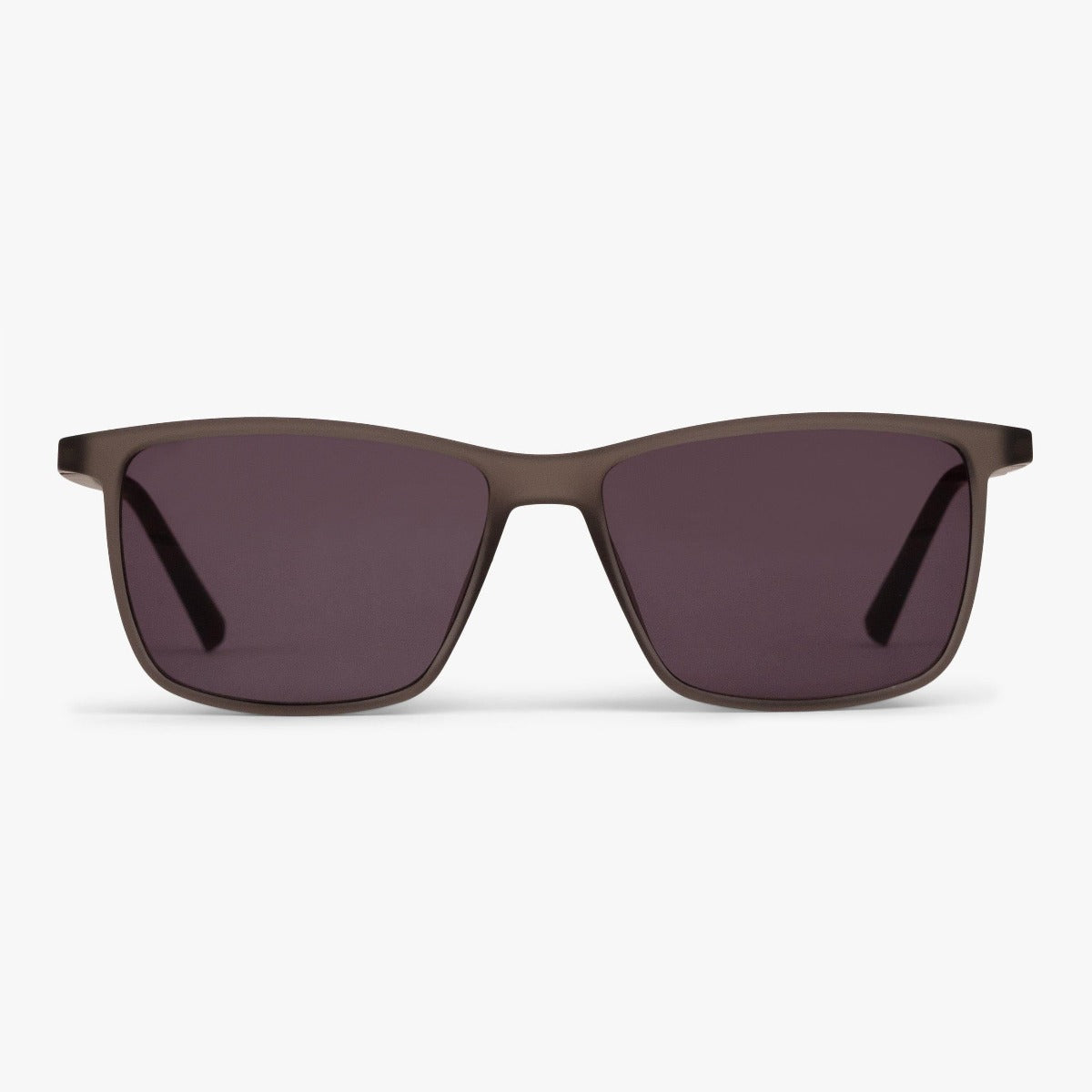 København Grey sunglasses with rectangular grey frames and dark lenses