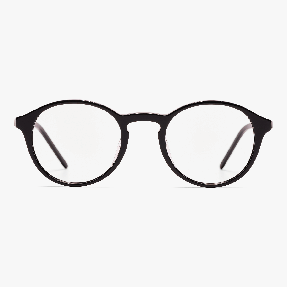 Men's Ærø Black round black glasses with clear lenses