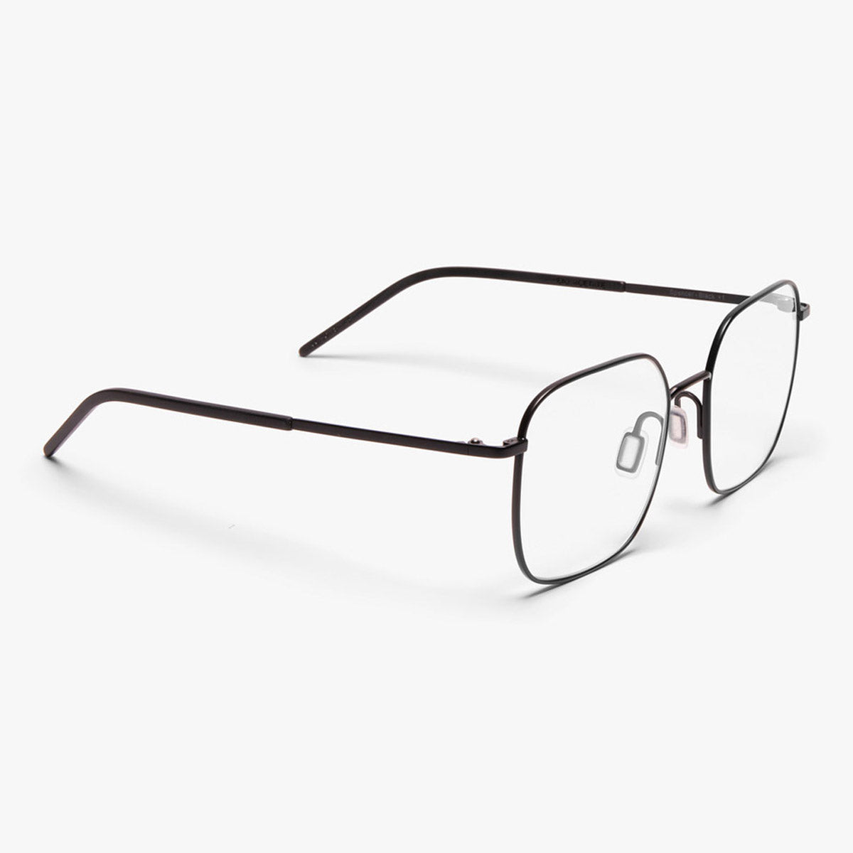 Men's Båstad Black rectangular black metal frame glasses