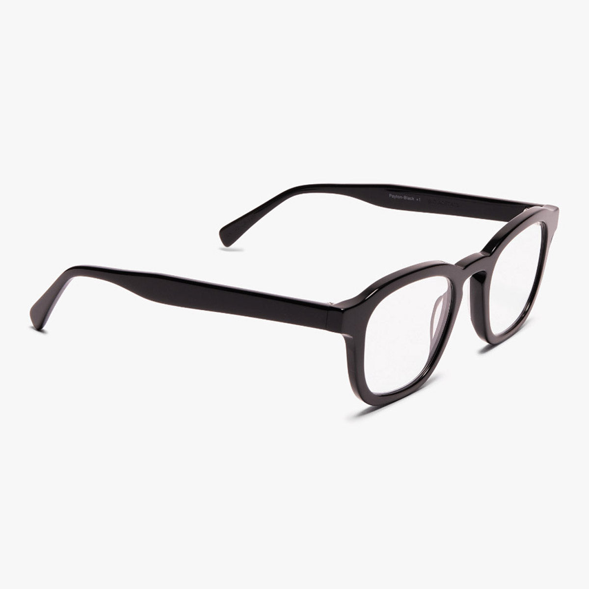 Reykjavik Black rectangular reading glasses with thick black frames