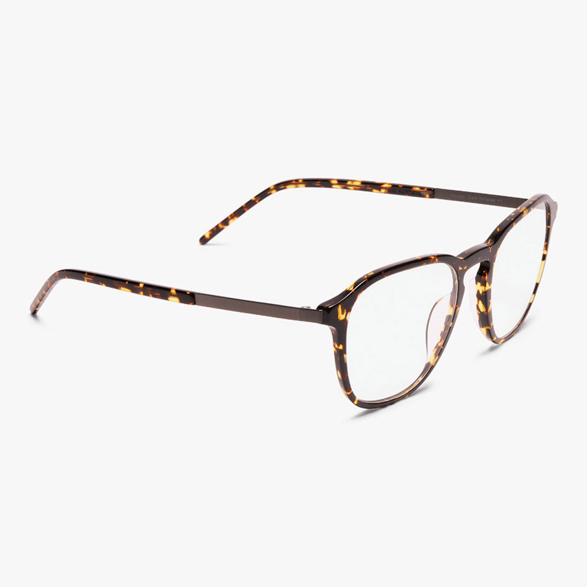 Rønne Dark Turtle tortoise shell eyeglasses with round frames
