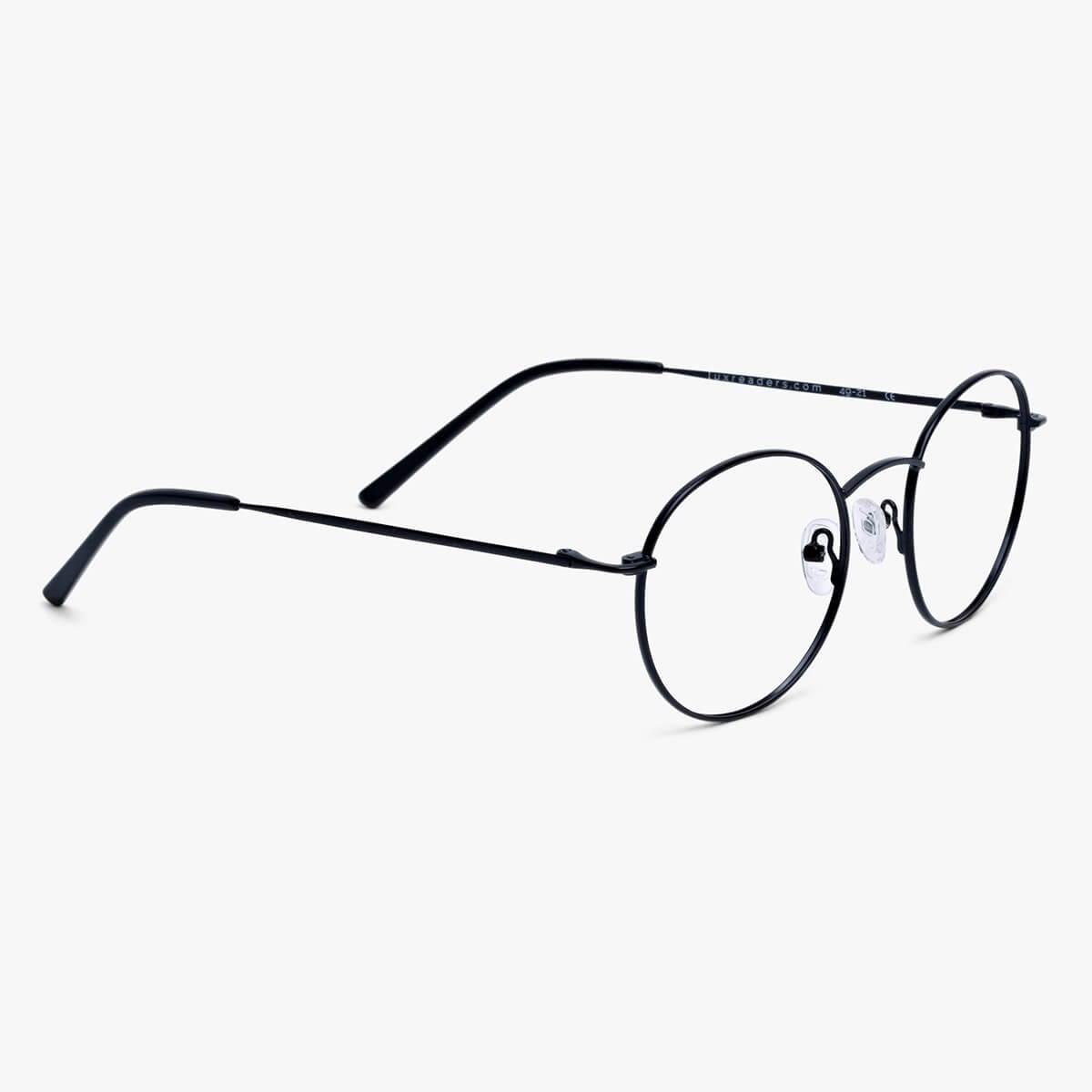 Tromsø Black round glasses with thin black frame