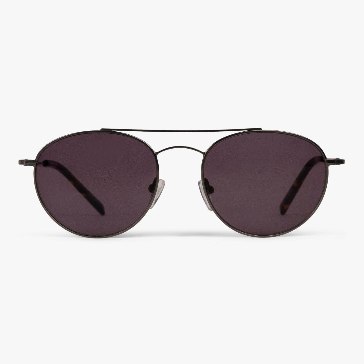 Luxreaders stylish Women's Göteborg Gun Sunglasses. Made from Stainless steel in a Round shape.