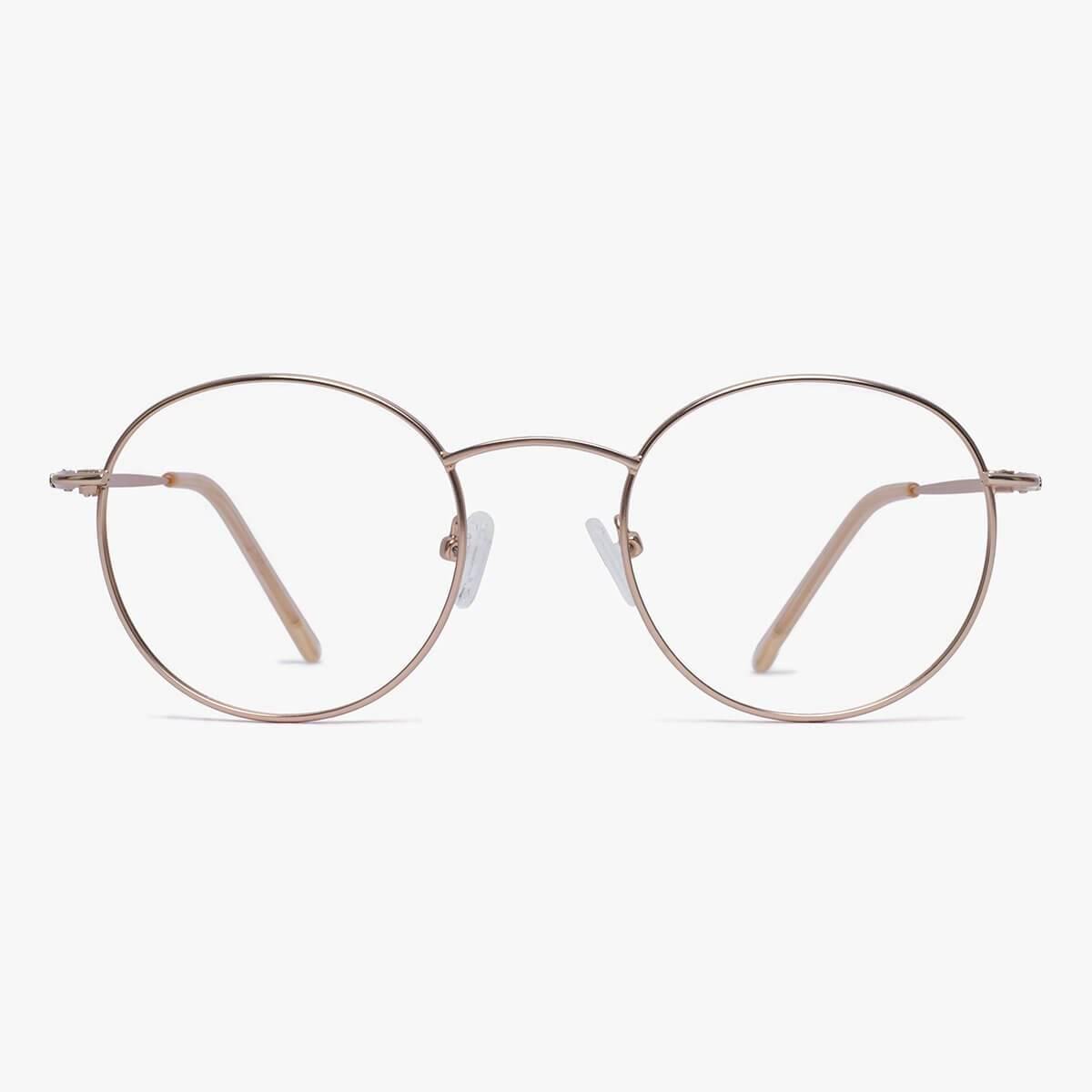 Women's Tromsø Gold round metal frame glasses